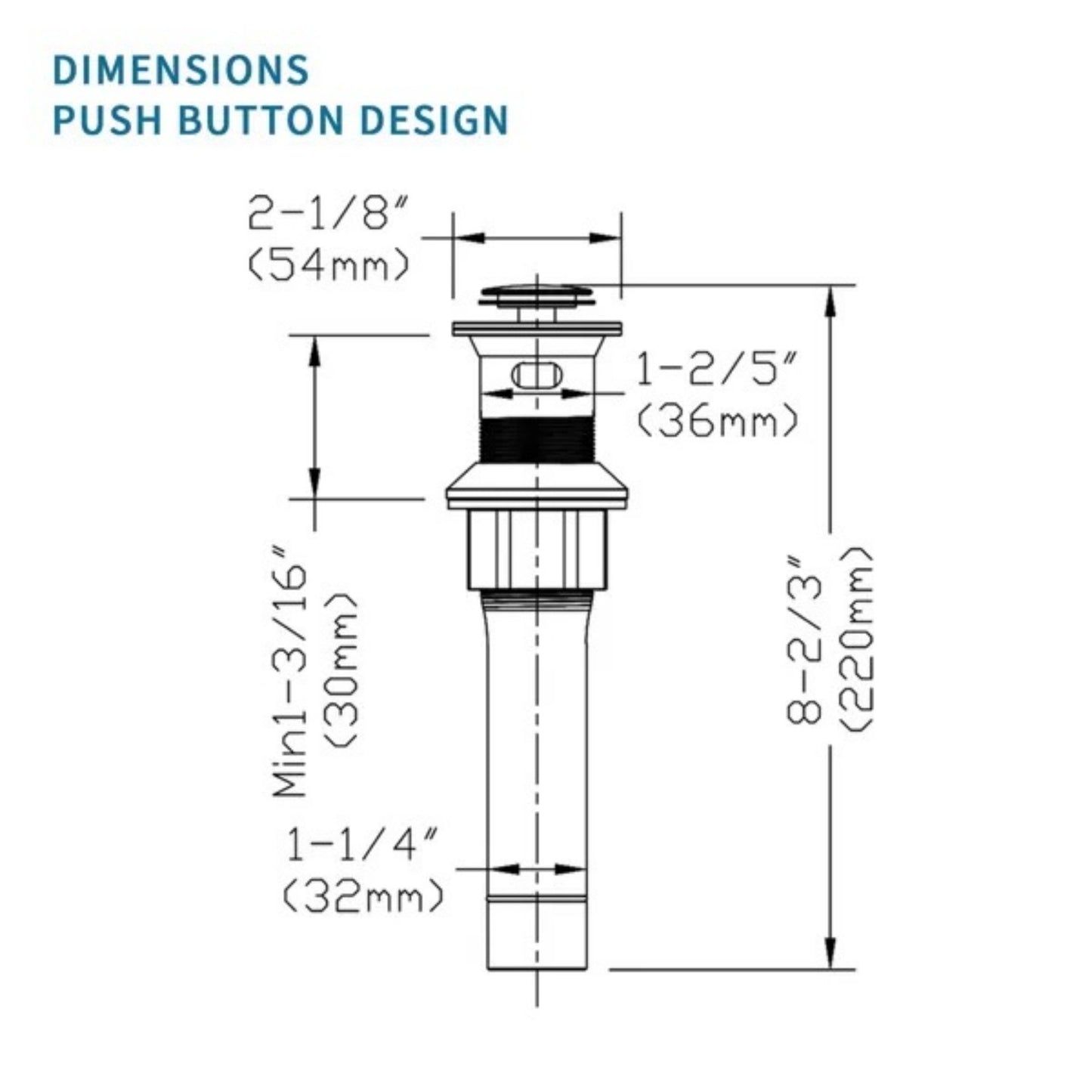 Pop-Up Drain Stainless Steel With Overflow Anti-Clogging For Vessel Sink Lavatory Vanity Sink Drain With Strainer Basket, Oil Rubbed Bronze
