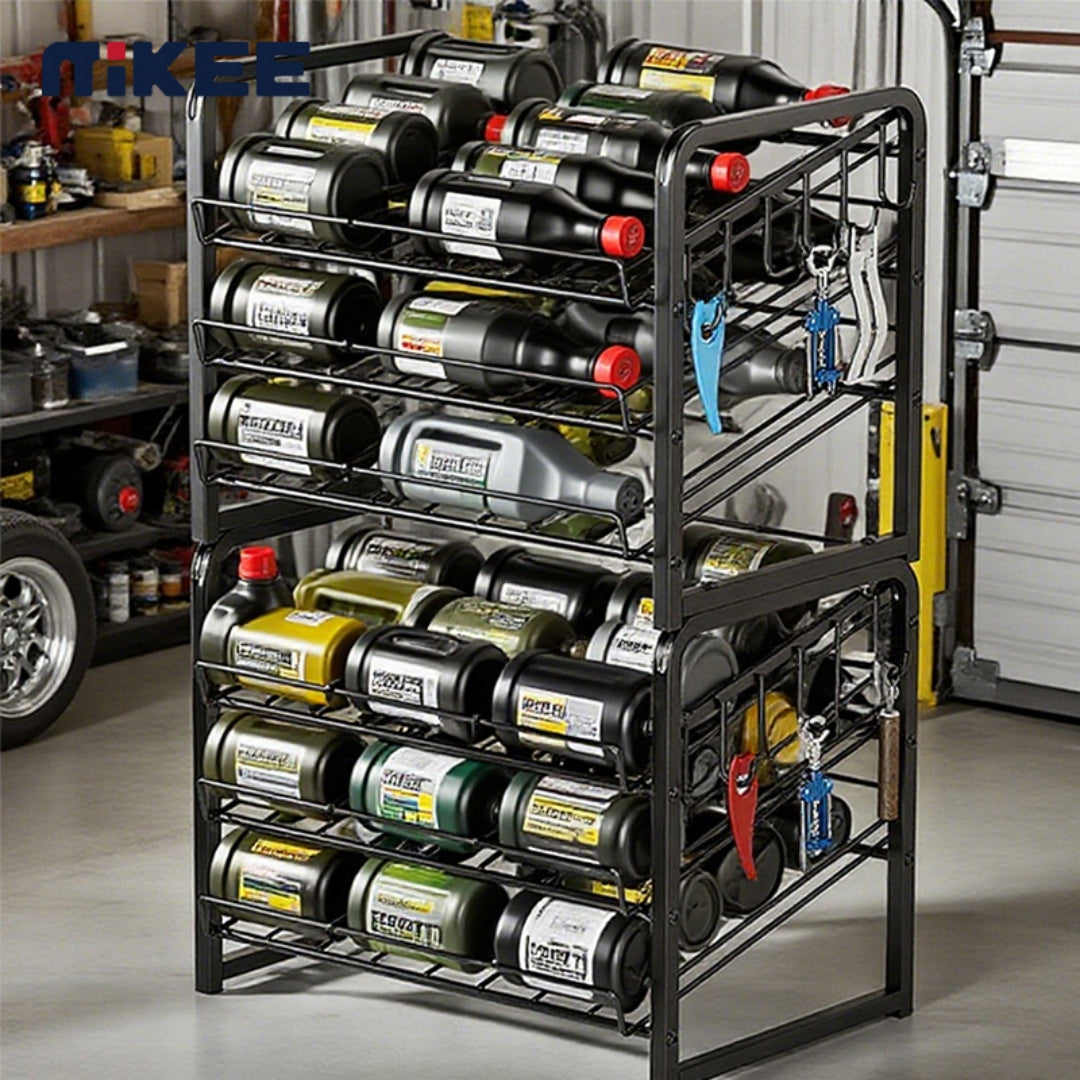 3-layer Can Rack With Hooks