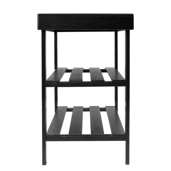 3-Tier Seamless Top Bamboo Shoe Rack
