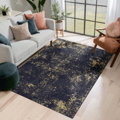 Luxury Washable 5x8 Area Rug – Non-Slip, Pet & Kid Friendly, Modern Low-Pile Carpet (Ships from USA)