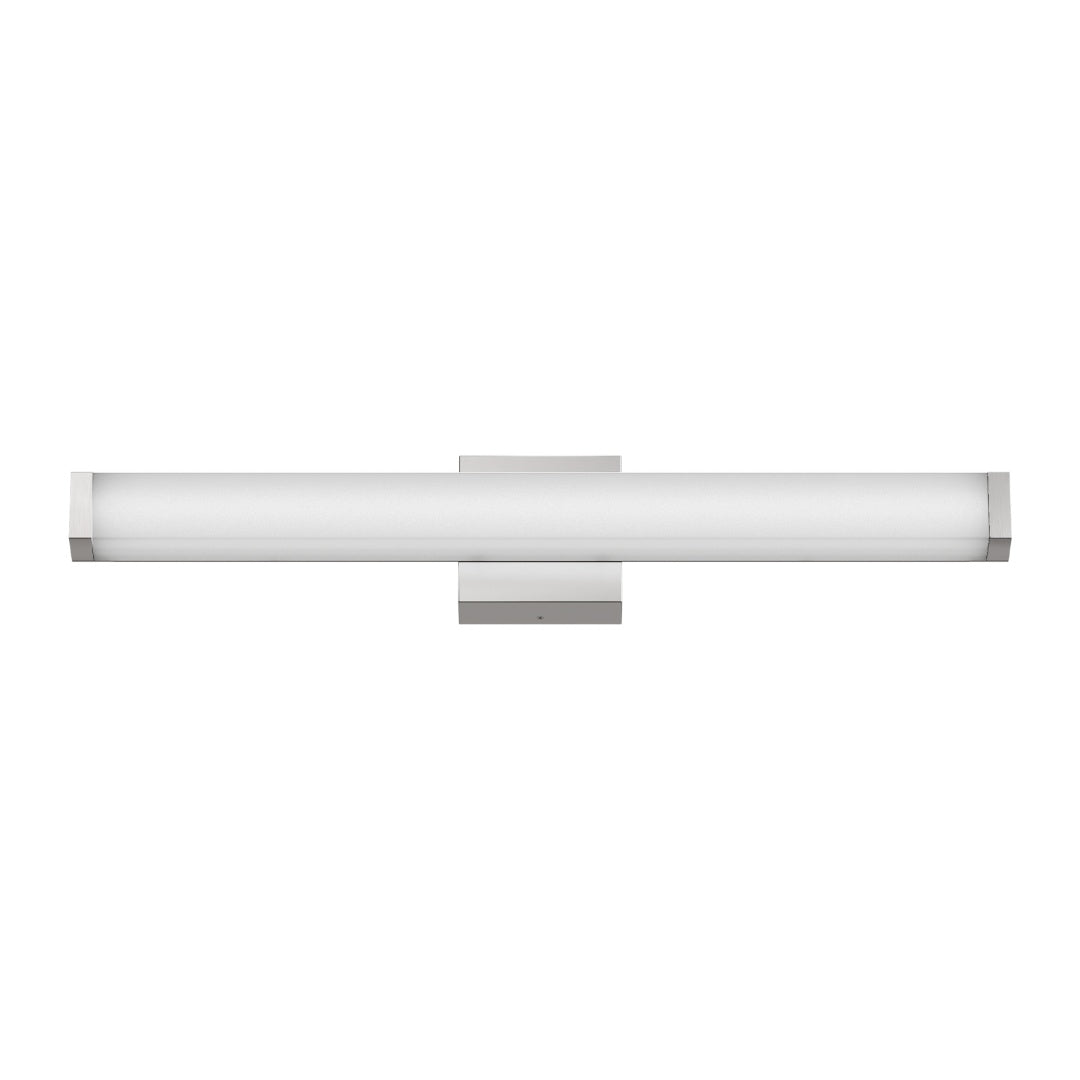 Bathroom Vanity Light Brushed Nickel Square LED 25 Inch 14W 6000K Cool White Light Wall Bar Lighting Fixtures Over Mirror -Brushed Nickel, 25in