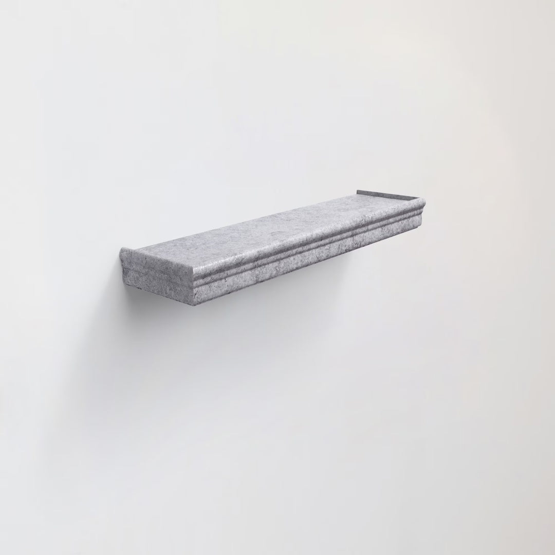 Floating Shelves  23.6 Wall Mounted Wood Shelves For Bathroom, Bedroom, Living Room, Kitchen, Hanging Shelf For Books Storage Decor With Invisible Brackets, Gray