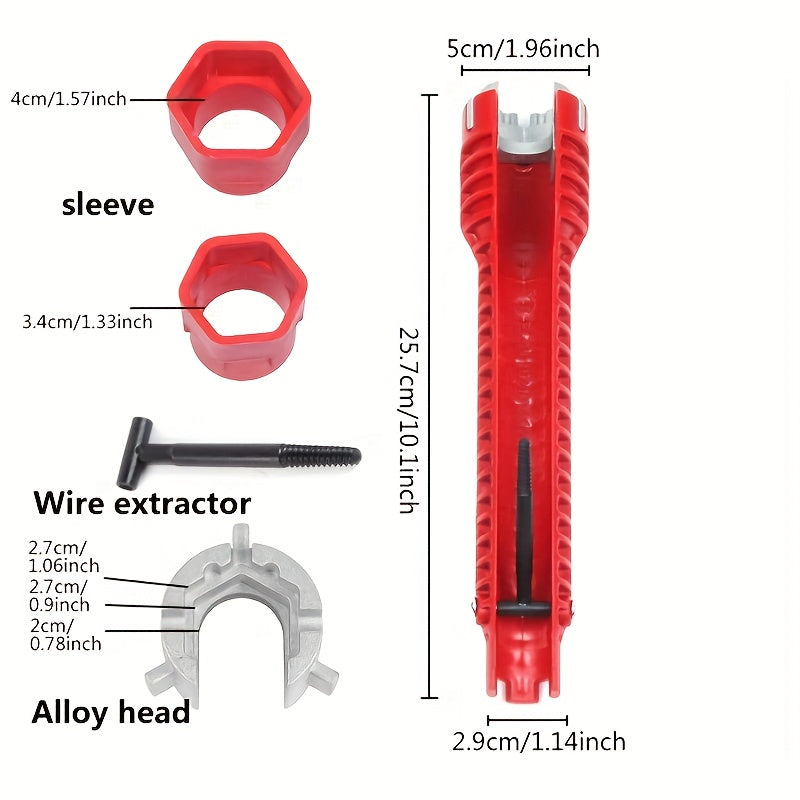 14-in-1 Sink & Faucet Installer Tool – Multi-Function Plumbing Wrench for Bathroom & Kitchen Repairs