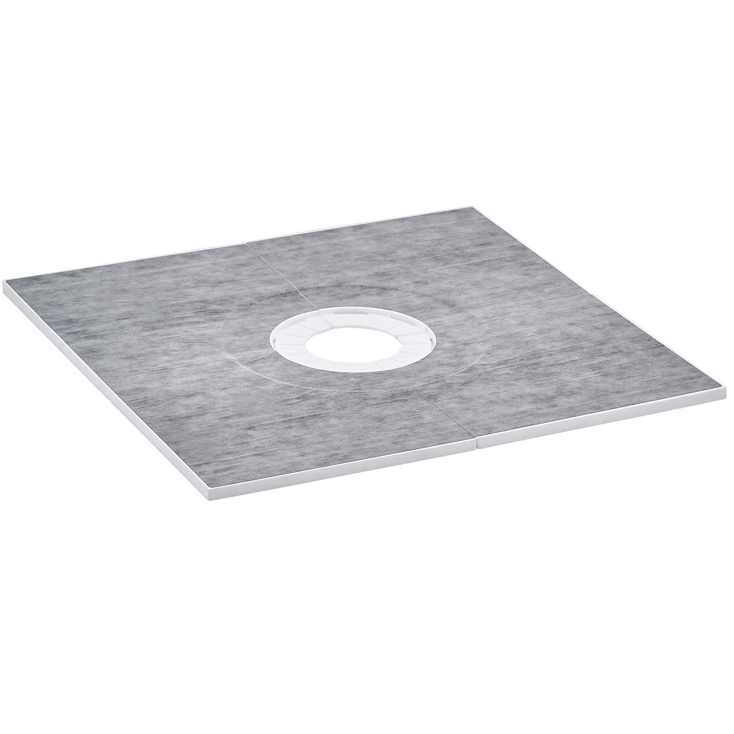 Shower Curb Kit, 36x36 Shower Pan Kit With 6.3 Central Drain, Lightweight EPS Shower Installation Kits With 2 Waterproof Cloths, Shower Pan Slope Sticks Fit For Bathroom