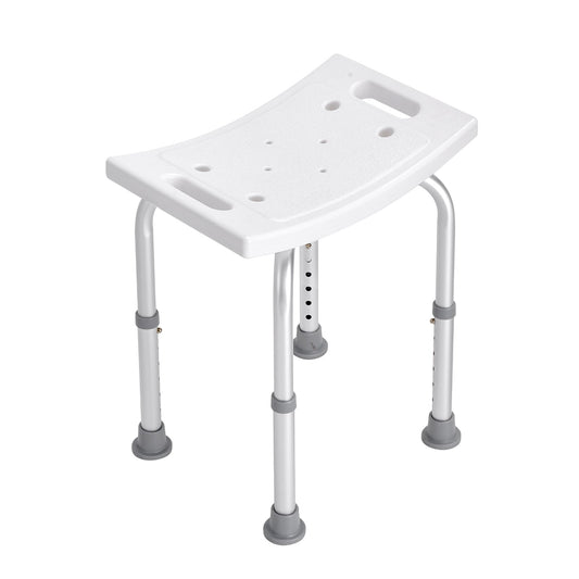 Shower Chair, Adjustable Height Shower Stool With Built-in Handles, Shower Seat For Inside Shower Or Tub, Non-Slip Bench Bathtub Stool Seat For Elderly Disabled Handicap, 158.8 Kg Capacity
