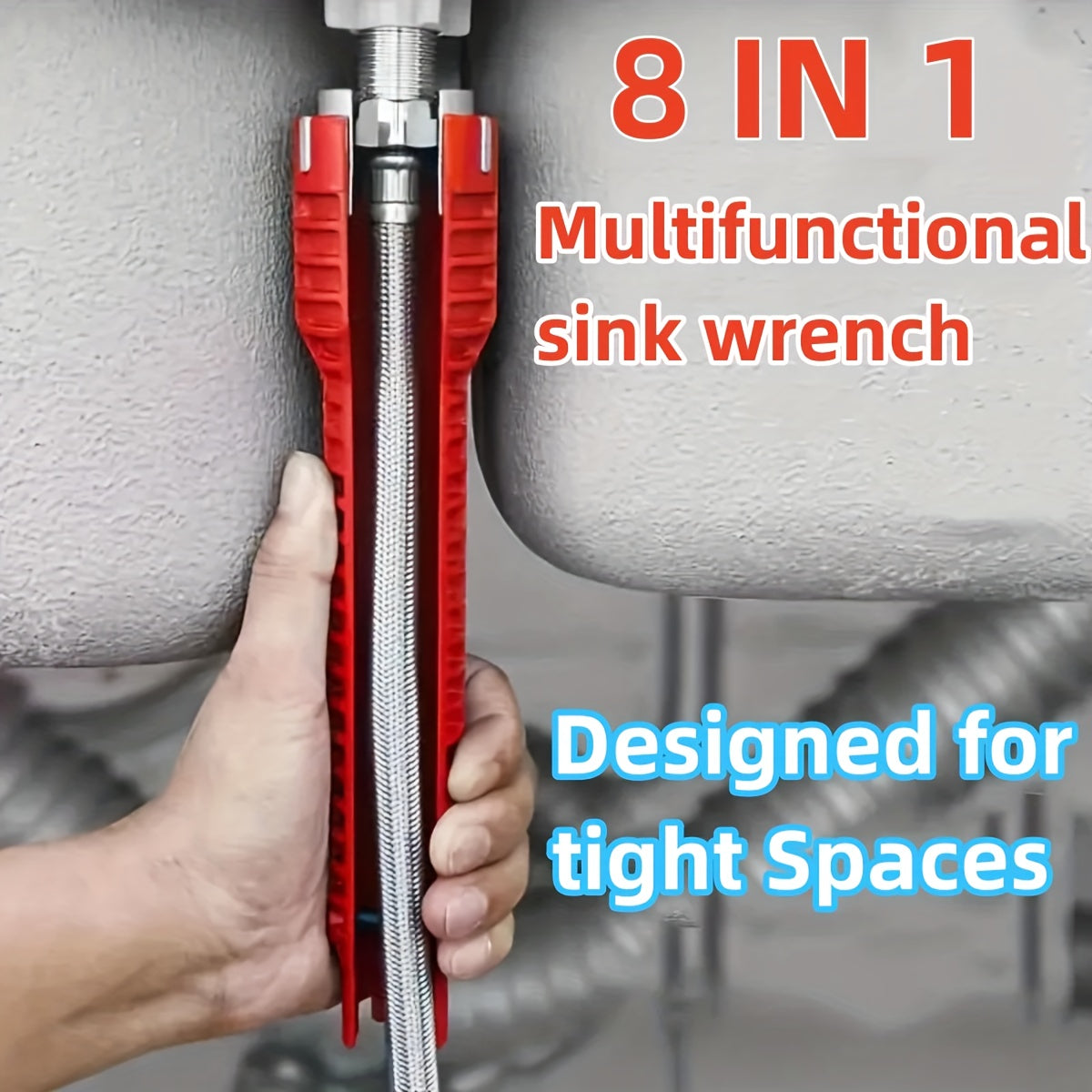 14-in-1 Sink & Faucet Installer Tool – Multi-Function Plumbing Wrench for Bathroom & Kitchen Repairs
