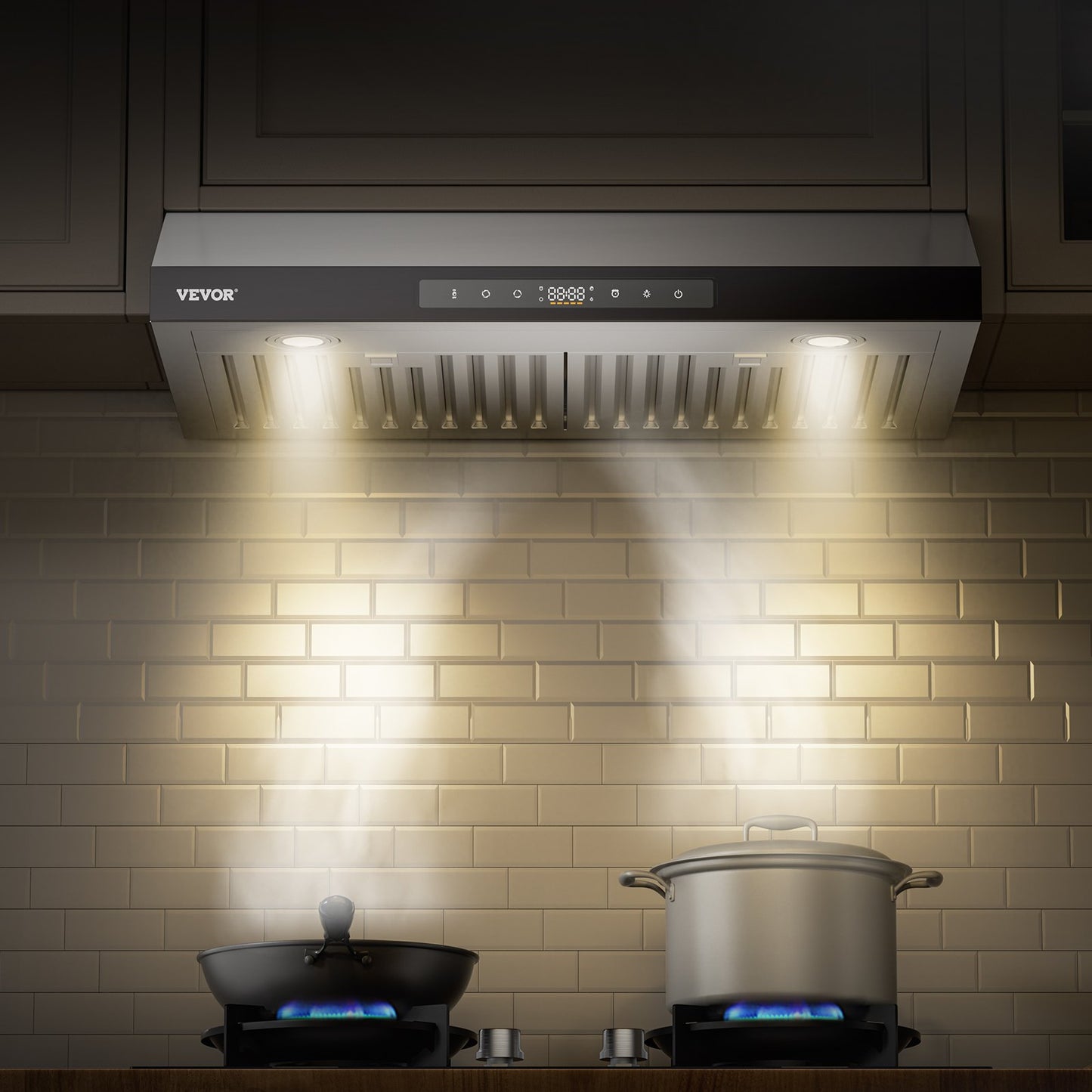 36' Under Cabinet Range Hood Vent Hood 900CFM Gesture & Touch Control