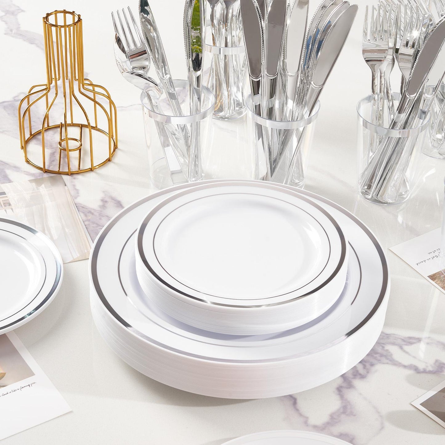 Plastic Cutlery Set Lightweight And Space-saving Eco-friendly And Simple Multifunctional