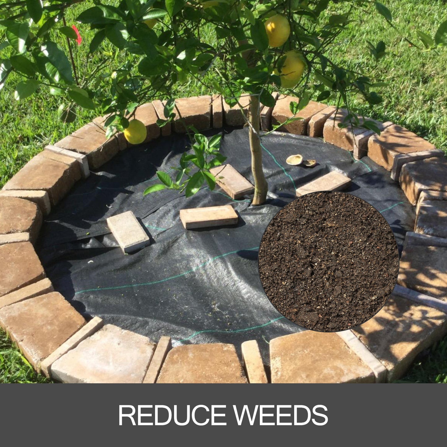 VEVOR 6FT300FT Premium Weed Barrier Fabric Heavy Duty 2.4OZ, Woven Weed Control Fabric, High Permeability Good For Flower Bed, Geotextile Fabric For Underlayment, Polyethylene Ground Cover