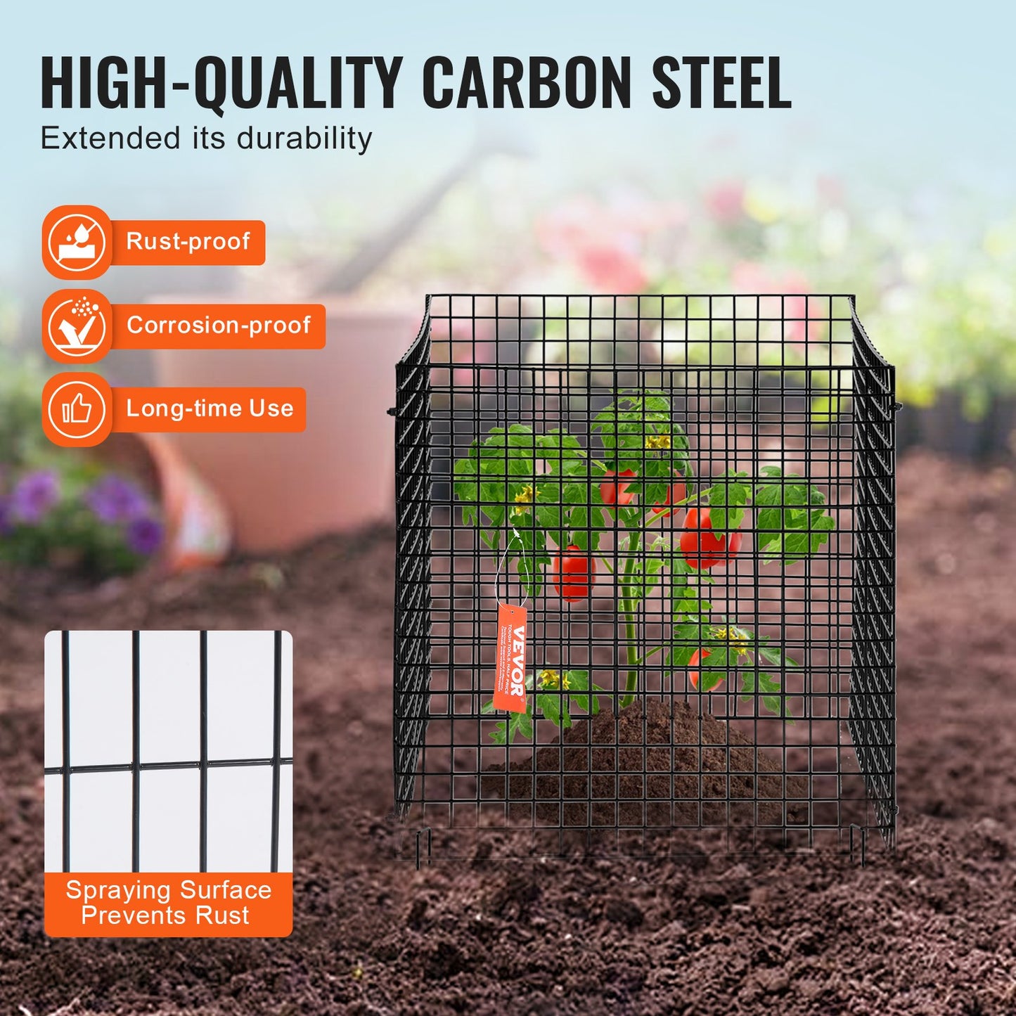 VEVOR 10 Pack Plant Protector From Animals  Plant Cage For Vegetables