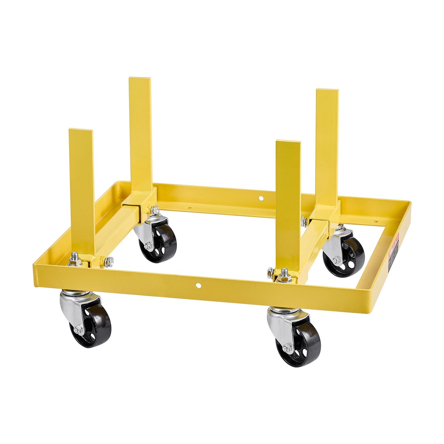Engine Stand, 750 LBS Load Capacity Engine Motor Stand With Adjustable Width & Length, Heavy-Duty Steel Motor Holder With 4 Swivel Casters And 2 Ratchet Straps, Suitable For Most Engines