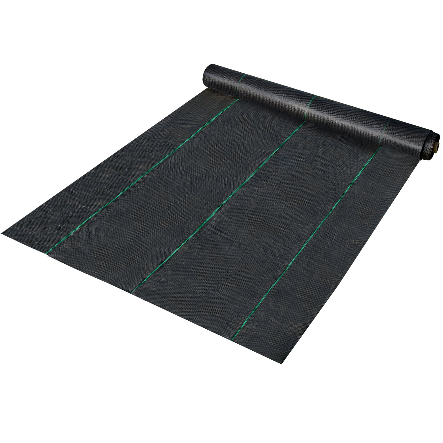 VEVOR 6FT300FT Premium Weed Barrier Fabric Heavy Duty 2.4OZ, Woven Weed Control Fabric, High Permeability Good For Flower Bed, Geotextile Fabric For Underlayment, Polyethylene Ground Cover