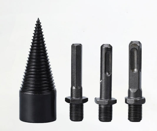 4 PCS Wood Splitting Drill Bit Kit - Splitting Chisel Woodworking Splitting Cone Household Electric Drill Hand Drill Impact Drill Splitting Bit Water Drill Bit For Home Use With Ease