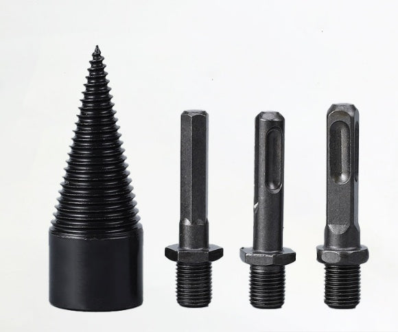 4 PCS Wood Splitting Drill Bit Kit - Splitting Chisel Woodworking Splitting Cone Household Electric Drill Hand Drill Impact Drill Splitting Bit Water Drill Bit For Home Use With Ease