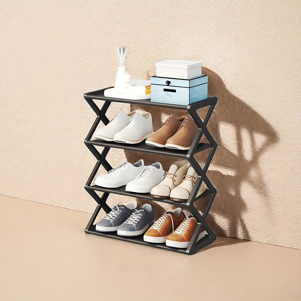 💡 HearthSpace™ 4-Layer Slim Shoe Rack – Modern Entryway Storage