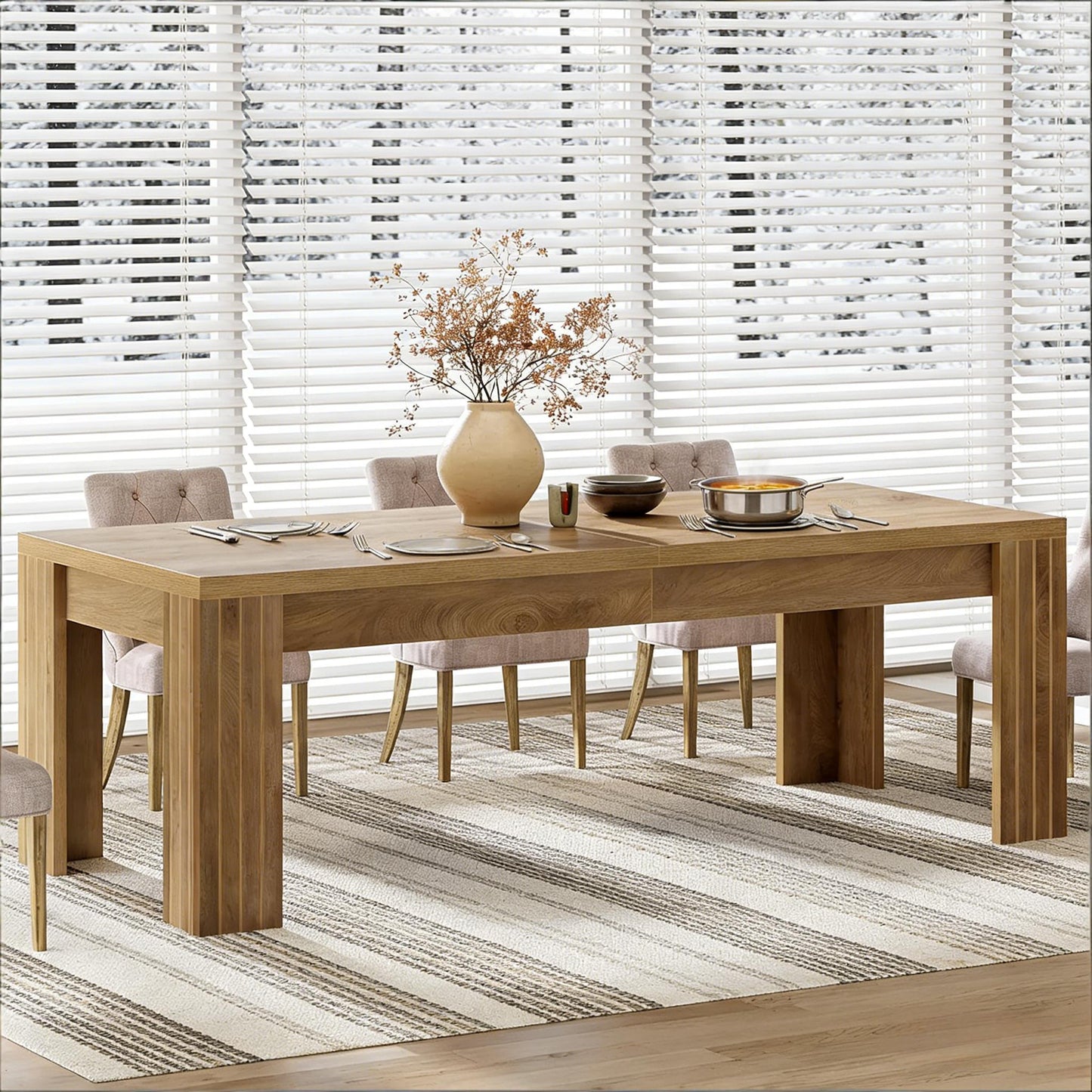 Generous Dinner Table,Kitchen Table,Home Office Desk Only Table