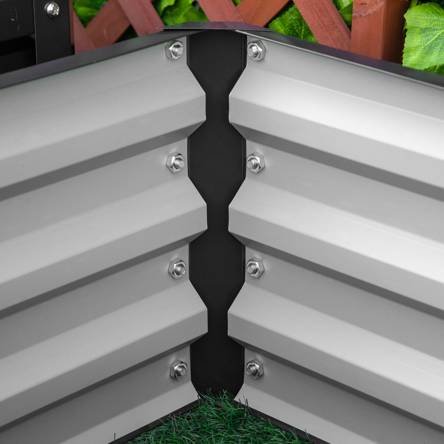 2pc 23.5" Elevated Herb & Vegetable Planting Box Kit w/ Versatile Uses, Dark Gray