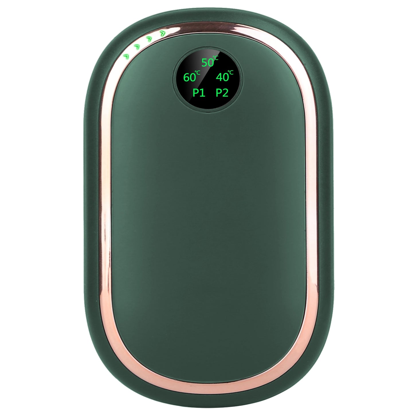 2 Colors Options -- 1Pc Rechargeable Hand Warmer Electric Hand Heater Portable Reusable Pocket Warmer Power Bank With Digital Display Sunset Light 3 Levels Double-sided Heating