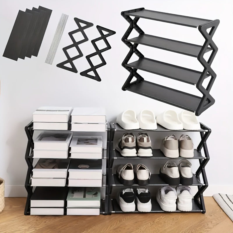 💡 HearthSpace™ 4-Layer Slim Shoe Rack – Modern Entryway Storage