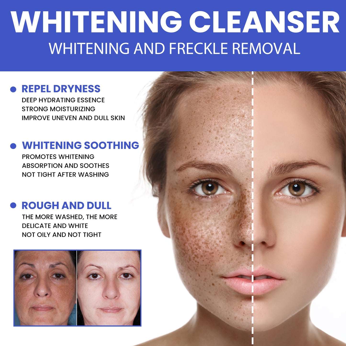 EELHOE Nicotinamide Facial Cleanser, Facial Cleansing, Hydrating, Spot Brightening, Skin Beautifying, Foam Facial Cleanser