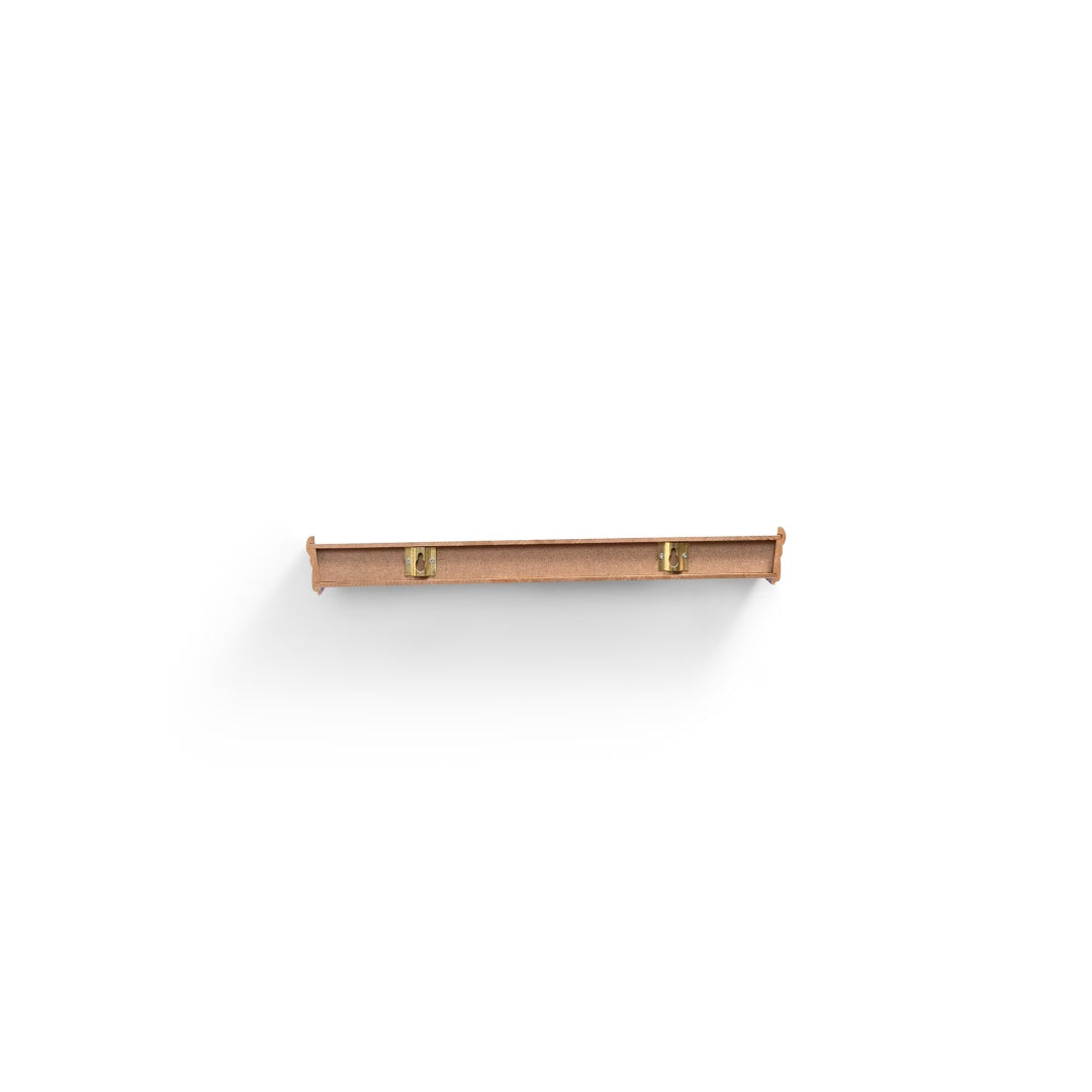 Floating Shelves  17.9 Wall Mounted Wood Shelves For Bathroom, Bedroom, Living Room, Kitchen, Hanging Shelf For Books Storage Decor With Invisible Brackets, Walnut