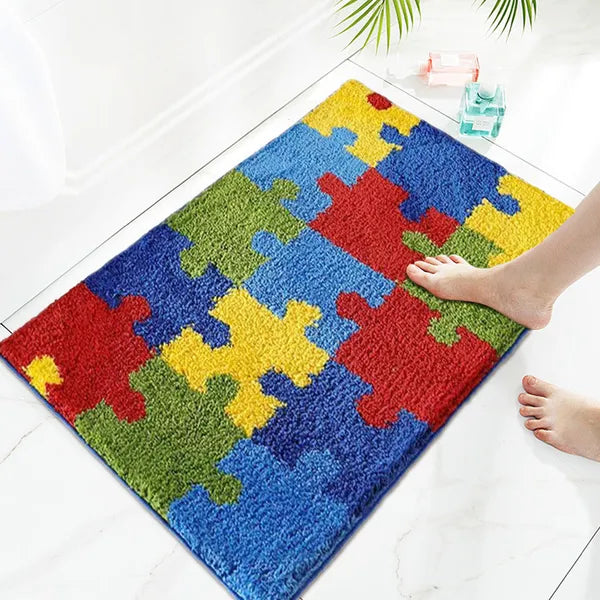 Luxury Non-Slip Plush Bathroom Rug 20x32 | Soft Absorbent Washable Bath Mat