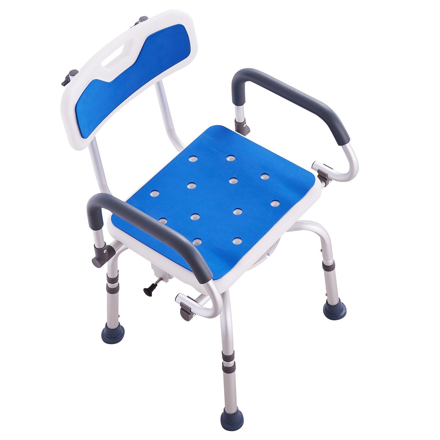 Swivel Shower Chair 360 Degree, Adjustable Shower Seat With Pivoting Arms For Inside Showers Or Tubs, Non-Slip Rotating Bathtub Shower Chair For Elderly Disabled Injured, 400LBS Capacity