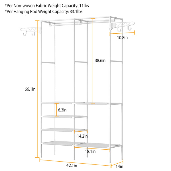 4-layer Shelf, Closet Organizer, Not Available For Weekend Shipments
