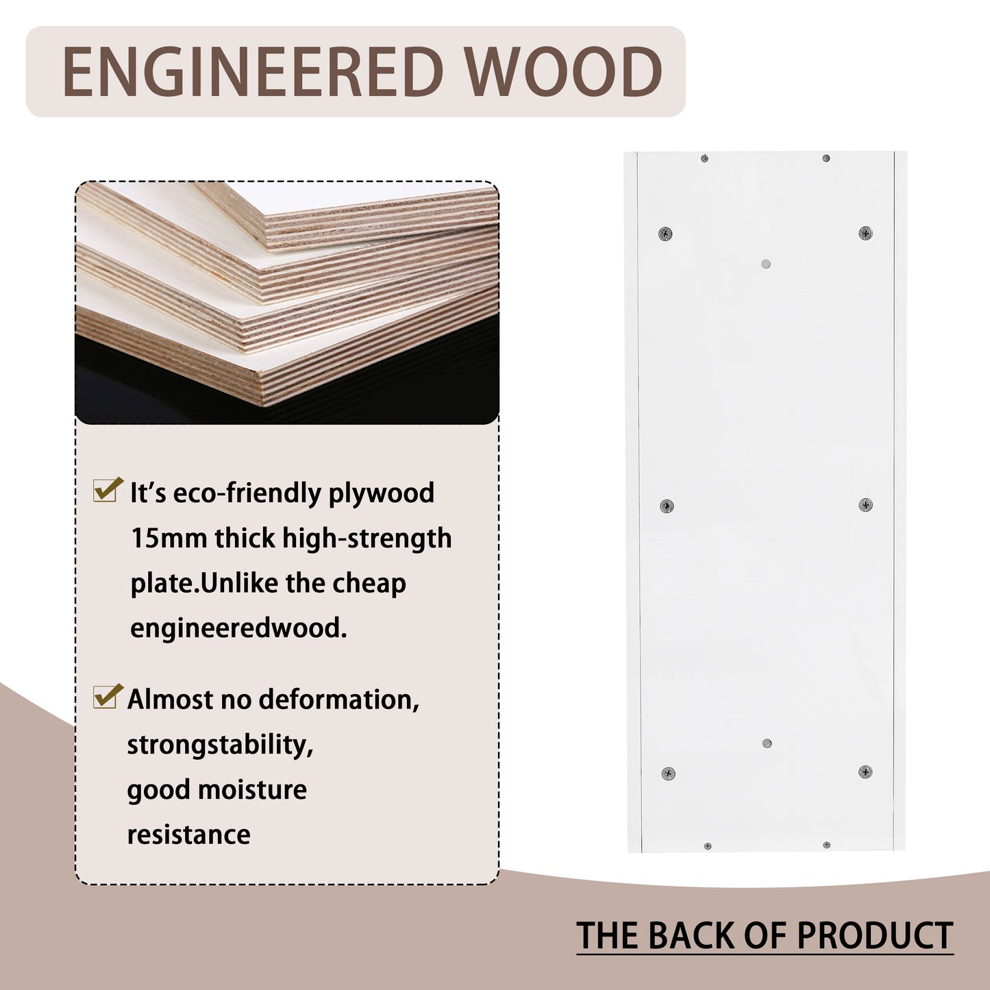 12  Bathroom Wall- Mounted Storage Rack  Float Mounting Design  KD- Packing