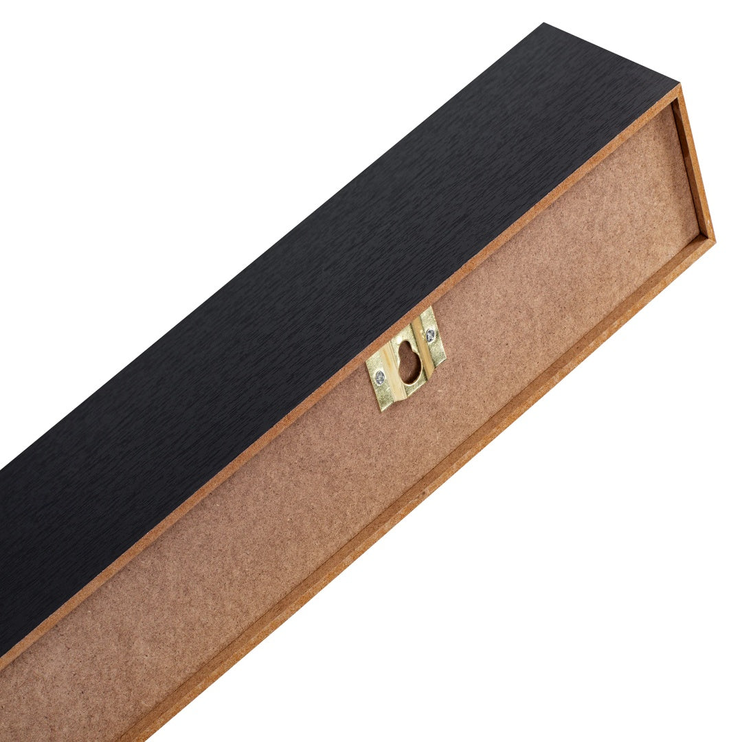 Floating Shelves  23.6 Wall Mounted Wood Shelves For Bathroom, Bedroom, Living Room, Kitchen, Hanging Shelf For Books Storage Decor With Invisible Brackets, Black
