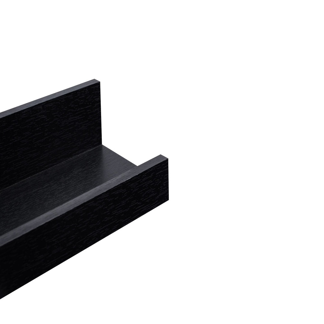 Floating Shelves  18.11 Wall Mounted Wood Shelves For Bathroom, Bedroom, Living Room, Kitchen, Hanging Shelf For Books Storage Decor With Invisible Brackets, Black