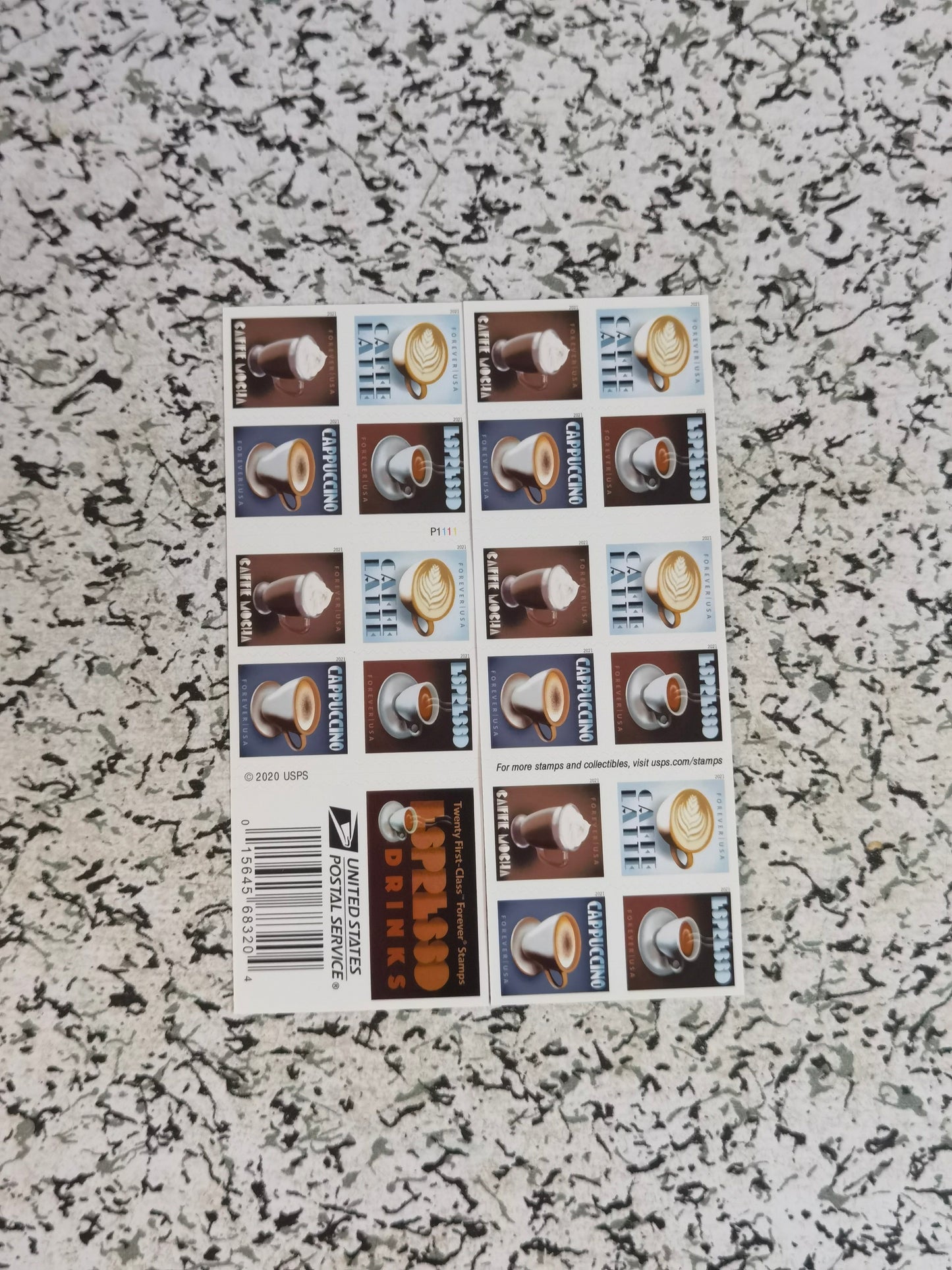 First-Class Rate U.S. STAMPS Espresso Drinks 1 0 0pcs FREE SHIPPING
