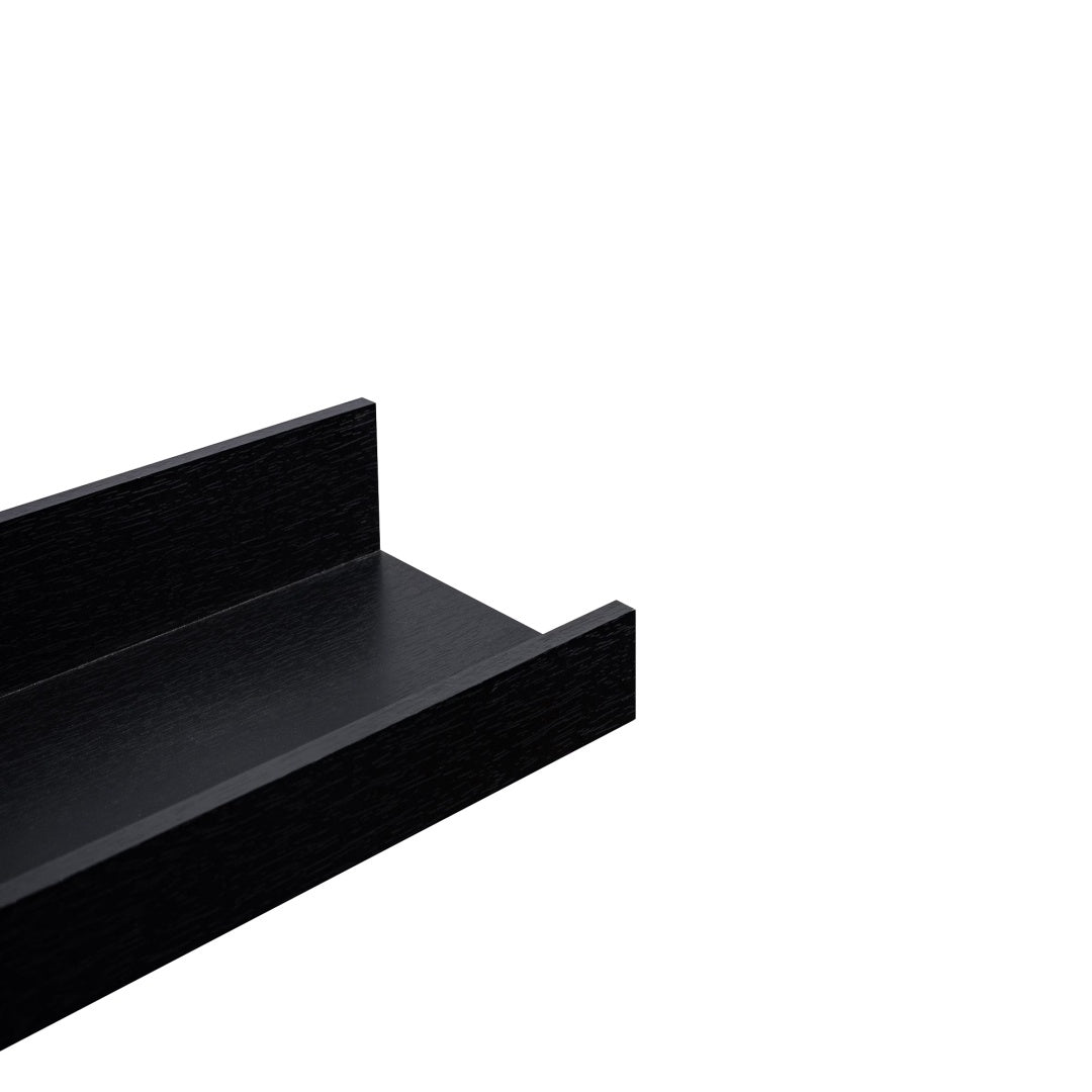 Floating Shelves  23.62 Wall Mounted Wood Shelves For Bathroom, Bedroom, Living Room, Kitchen, Hanging Shelf For Books Storage Decor With Invisible Brackets, Black