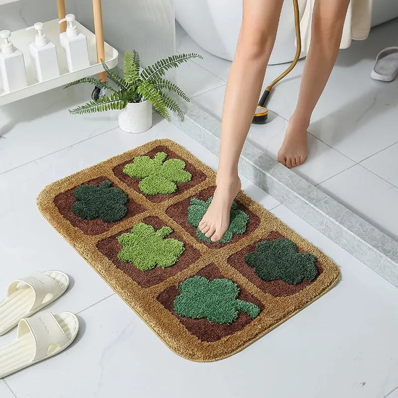 Luxury Non-Slip Plush Bathroom Rug 20x32 | Soft Absorbent Washable Bath Mat