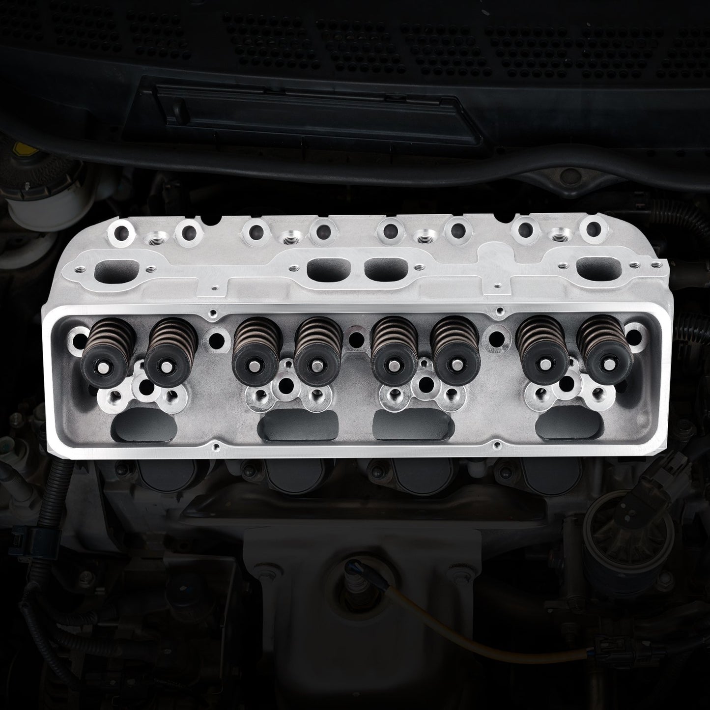 Engine Cylinder Head Assembly Replacement Aluminum For SBC Corvette Camaro