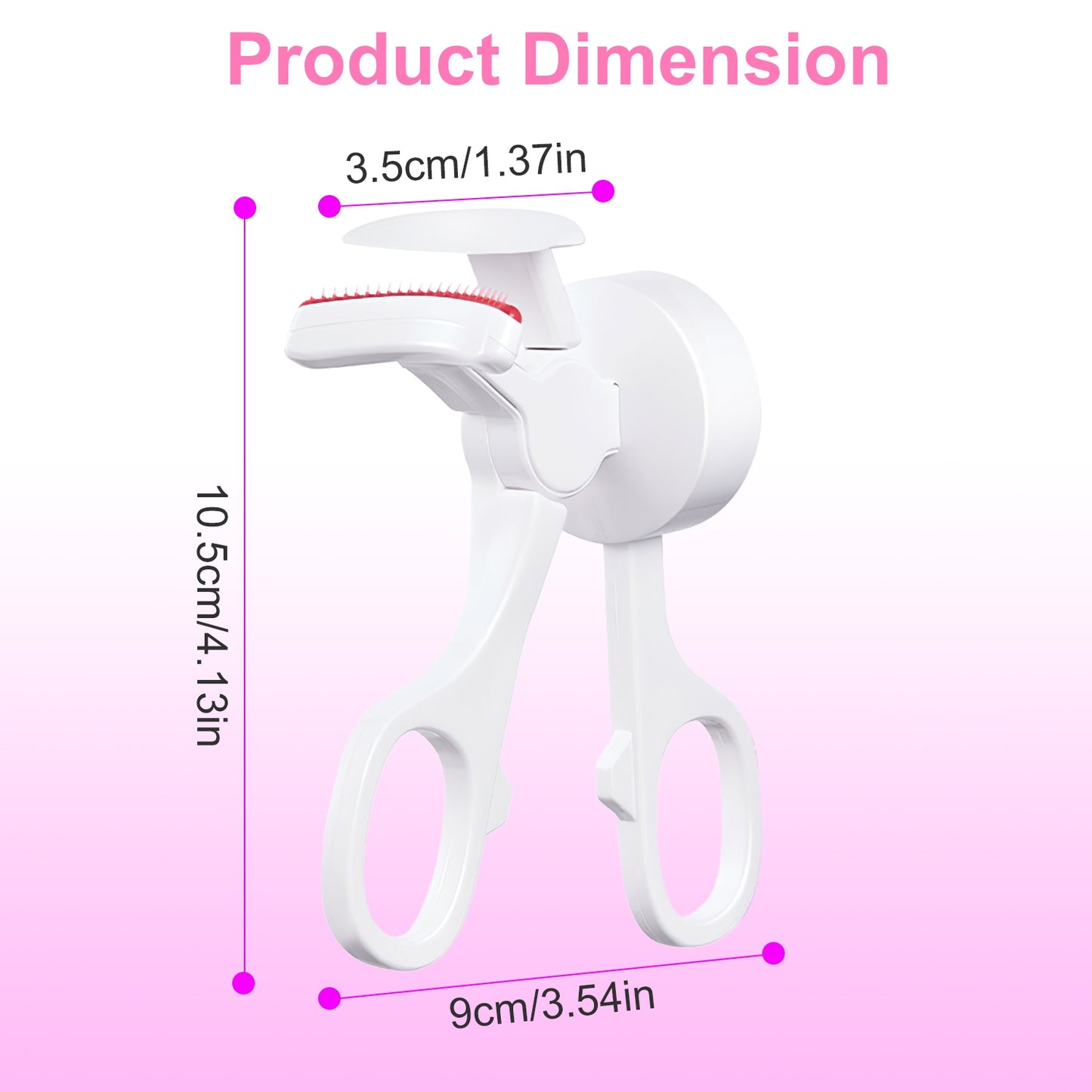 2Pcs Heated Eyelash Curler Electric USB Rechargeable Eyelash Curler Anti Burn Compact With Comb Heat Up Fast Within 8S For All Eye Shapes For Women Make Up Gift Travel Valentine Mother Day