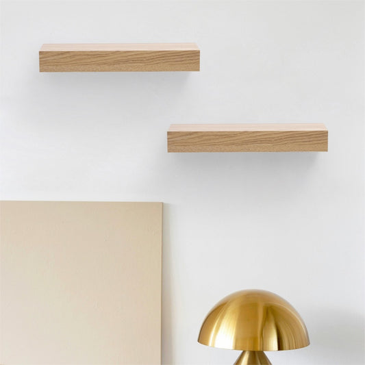 Floating Shelves  11.8 Wall Mounted Wood Shelves For Bathroom, Bedroom Living Room Kitchen Hanging Shelf For Books Storage Decor With Invisible Brackets, Maple