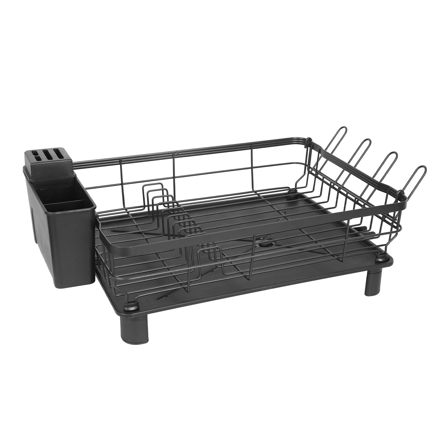 1Pc Dish Drying Rack Drain Board Utensil Holder Organizer Drainer Tableware Organizer Kitchen Countertop Storage Shelf