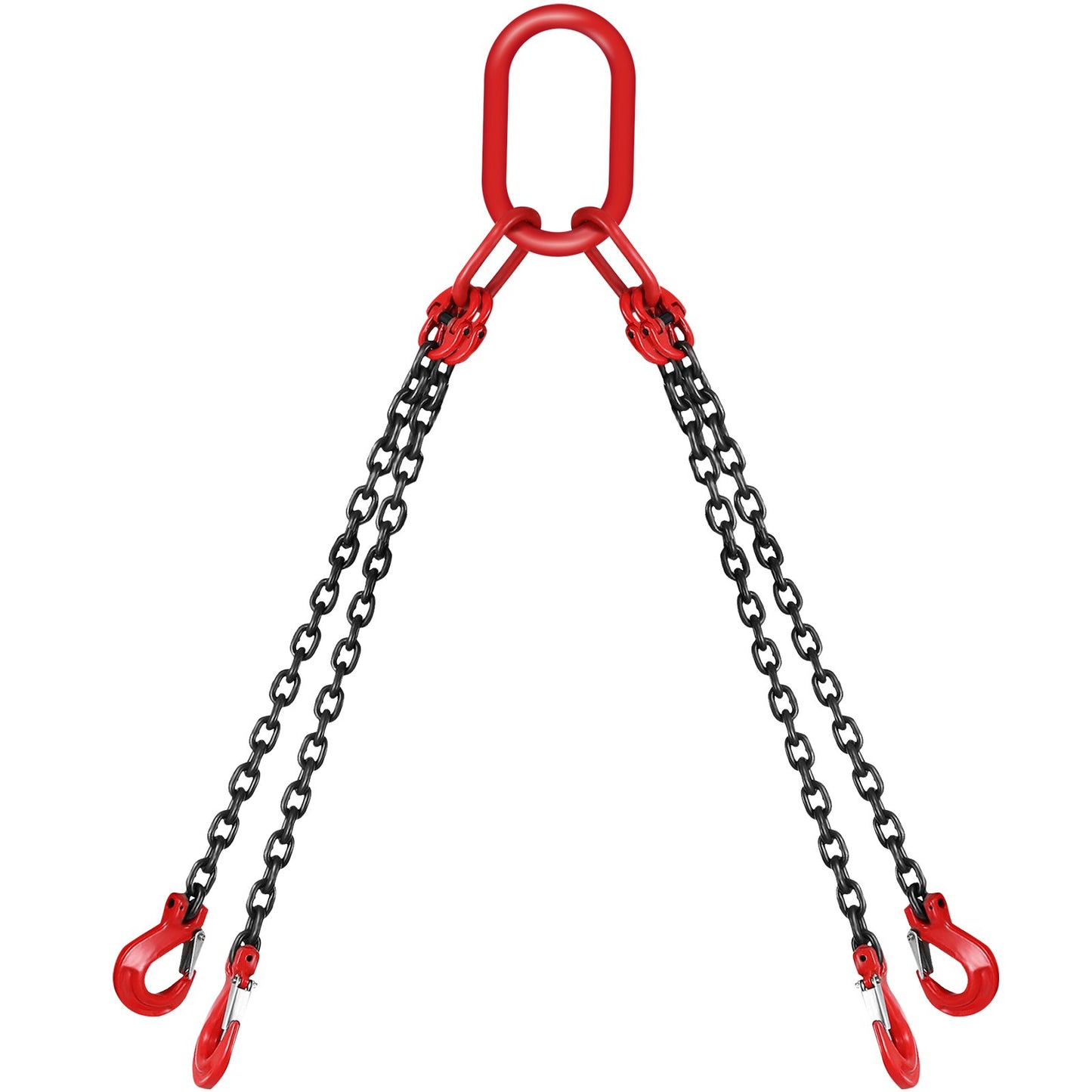 VEVOR 5Ft Chain Sling  5 Ft Engine Lift Chain G80 Alloy Steel Engine Chain Hoist Lifts 3 Ton With 4 Leg Grab Hooks