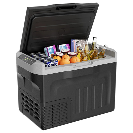 SIMZLIFE 31QT Portable Refrigerator – 12V/24V Compressor Mini Fridge for Car, RV & Camping (-4℉~68℉)