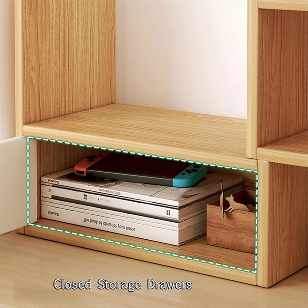 Desk Bookshelf – Multi-Layer Desktop Storage Shelf Organizer for Dormitory & Study Desk