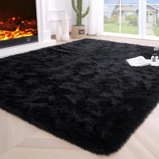 Fluffy Area Rug – Soft Fuzzy Carpet for Bedroom, Living Room & Kids Room