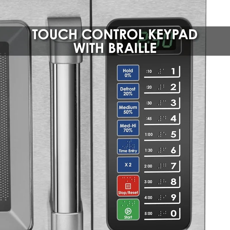 Waring Commercial WMO90 Medium Duty Microwave Oven,0.9 Cubic Feet,10 Programmable Memory Settings,5 Power Levels,5-15 Phase Plug