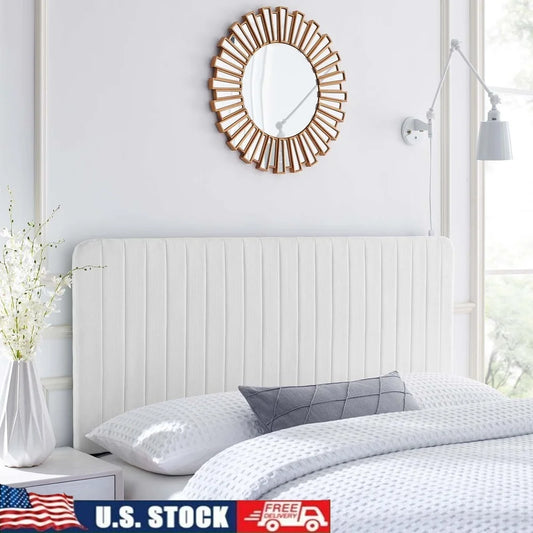 Glam Deco Tufted King/Cal King Headboard – Adjustable Upholstered Bedroom Accent