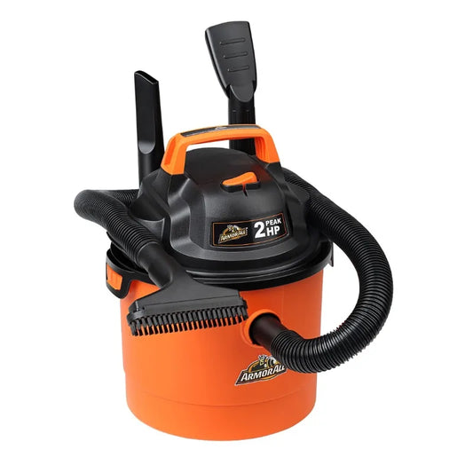 Armor All 2.5-Gallon Wet/Dry Vacuum – 2 Peak HP Utility Shop Vac (VOM205P 0901)