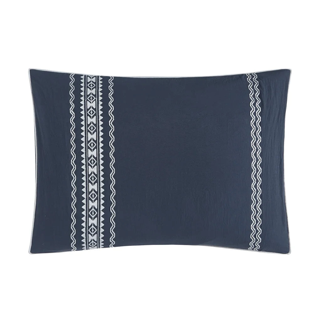 Navy 12-Piece Bed-in-a-Bag Comforter Set (Queen)