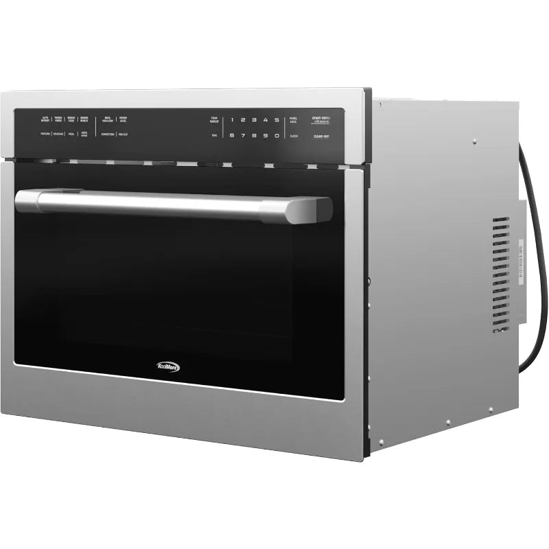 KoolMore 24" Built-in Convection Oven & Microwave Combo – 1000W Power, Broil Function, Soft Close Door (KM-CWO24-SS)