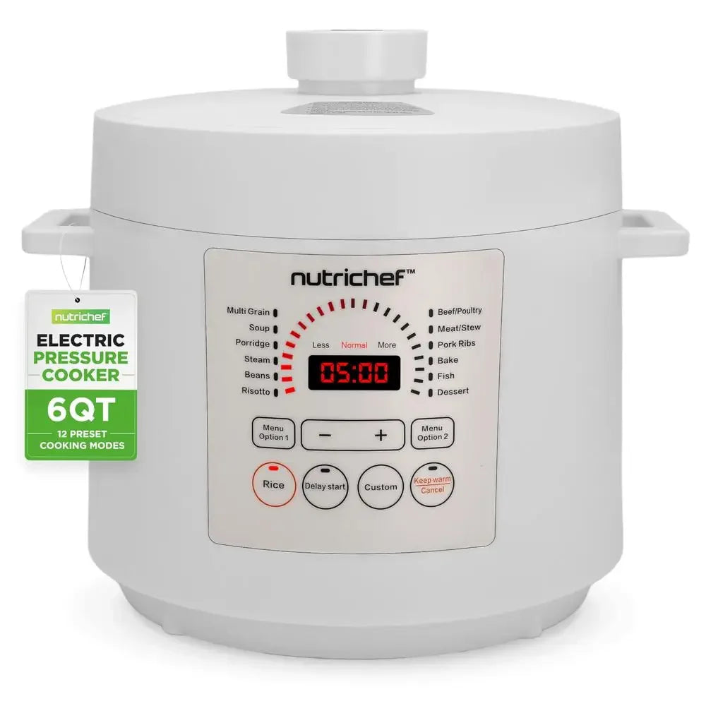 6-Quart Electric Pressure Cooker – Multi-Function with 9 Preset Modes & Digital Controls