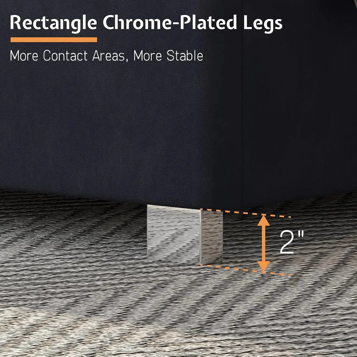 Velvet Upholstered Platform Bed with 58" Tall Channel Tufted Wingback Headboard & Plating Trim