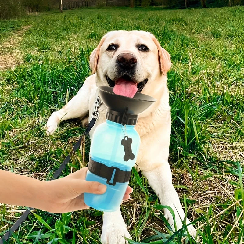 Portable Dog Water Bottle – Travel Pet Water Dispenser with Bowl for Dogs & Cats